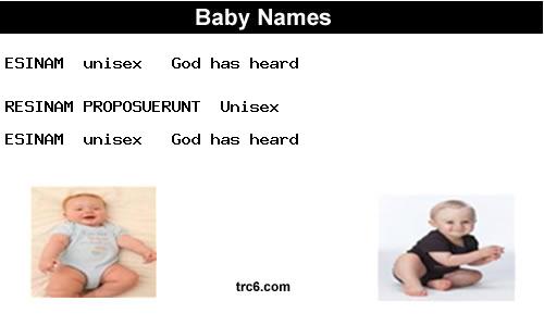 esinam baby names